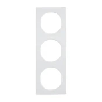 Elektrická zásuvka Rámeček BERKER 10132289 troj R.3 bílá 10132289