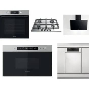 Set domácích spotřebičů WHIRLPOOL OMK58CU1SX + WHIRLPOOL TKRL 661 IX EU + WHIRLPOOL AKR 62F LT K + WHIRLPOOL MBNA910X + WHIRLPOOL WSBO 3O34 PF X