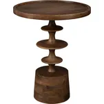 Hnědý mangový odkládací stolek DUTCHBONE CATH 46 cm