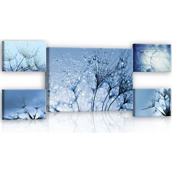 Obraz Postershop Obraz na plátne: Detail pampelišky (1) - set 1ks 70x50 cm a 4ks 32,4x22,8 cm