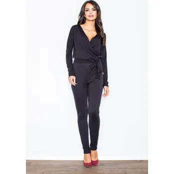 Dámský overall Elegantní overal s dlouhými nohavicemi M413 Barva: Černá, Velikost: S