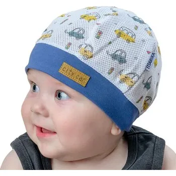 Kojenecká čepice kojenecká letní čepička Marika autíčka velikost 42