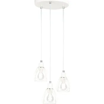 Lampička Visící lampa, bílá/kov, OKIRA TYP 1