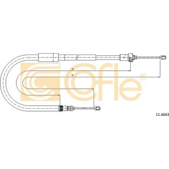 Lanko parkovací brzdy COFLE Tažné lanko, parkovací brzda 116663