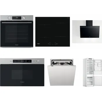 Set domácích spotřebičů WHIRLPOOL OMK58CU1SX + WHIRLPOOL WS Q2760 BF + WHIRLPOOL AKR 62F LT K + WHIRLPOOL MBNA910X + WHIRLPOOL WIC 3C33 PFE + WHIRLPOOL WHC18 T311
