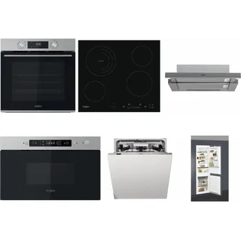 Set domácích spotřebičů WHIRLPOOL OMK58CU1SX + WHIRLPOOL AKT 8900 BA + WHIRLPOOL AKR 749/1 IX + WHIRLPOOL MBNA910X + WHIRLPOOL WIO 3O540 PELG + WHIRLPOOL ART 66112