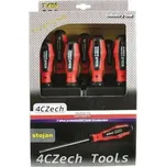 4CZech Sada šroubováků PL,PH,PZ 7-dílná profi v kartonu + plastový držák - 4CZ-8558-90