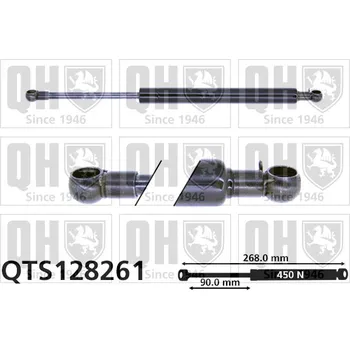 Příslušenství karosérie QUINTON HAZELL Pneumatická pružina, zavazadlový / nákladový prostor QTS128261