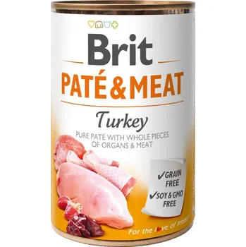 12ks Brit Paté & Meat Turkey 400g