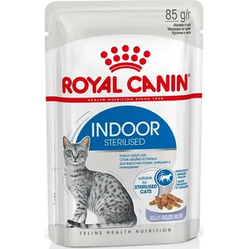 Krmivo pro kočku ROYAL CANIN INDOOR Sterilised v želé, kapsičky pro domácí kočky 48 × 85 g