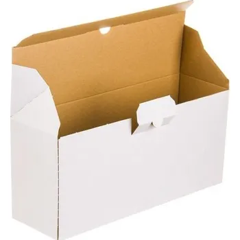 Obalový materiál Poštovní kartonová krabice 350x120x207 mm 3VVL E 390g/m2 bílá - paleta 1760 ks