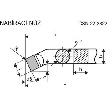 Příslušenstí k soustruhu Denas Soustružnický nůž nabírací revolverový kruhový průřez 16 x 100 H10 - DN3822-16X100H10