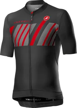cyklistický dres Castelli Hors Categorie Jersey s krátkým rukávem M tmavě šedý XL