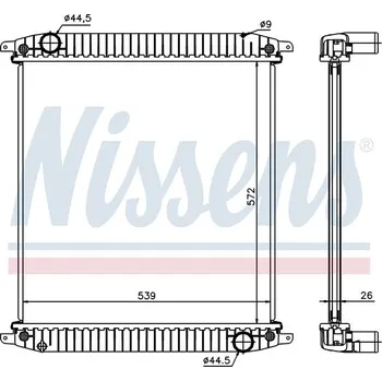 Auto-moto Chladič vody IVECO EUROCARGO 572x539x26 kompl.