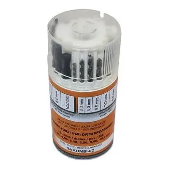 Vrták NÁSTROJE CZ Sada vrtáků 18-dílná kombinovaná 3/4/5/6/8/10mm S338RCZ002HSS/DR338RCZ50HSS/UNI - SVKOMBI-02