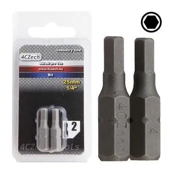 Bit 4CZech Bit 1/4" 6HR 7mm délka 25mm balení 2ks - 4CZ-8076-70