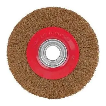 Raider Kartáč kotoučový mosaz pr.150mm pro stolní brusku RD - TM-172102