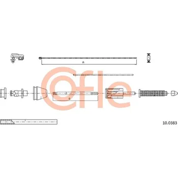 Plynové lanko COFLE Lanko plynu 100383