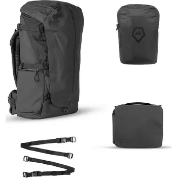 Ochrana fotoaparátu a videokamery Turistický fotobatoh Wandrd Fernweh M/L Black Photo Bundle (voděodolný outdoorový foto batoh Wandrd s Wandrd Essential Deep Camera Cube)