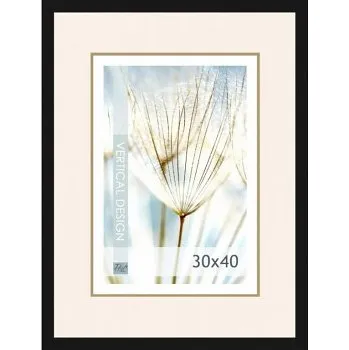 Rám na obraz Dřevěný rám černý Quadro8 – 30x40cm (Dřevěný rám černý Quadro8 – 30x40cm)