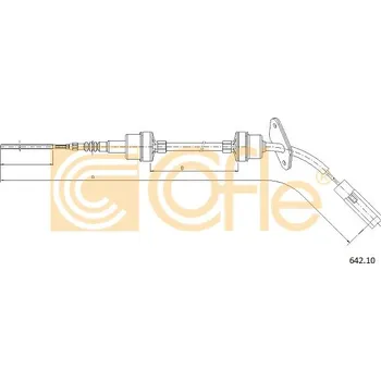 Spojkové lanko COFLE Tažné lanko, ovládání spojky 64210
