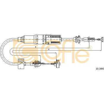 Spojkové lanko COFLE Tažné lanko, ovládání spojky 103441