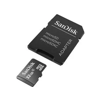 Počítač SanDisk microSDHC 32GB + adapter - SDSDQM-032G-B35A