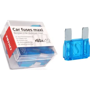 Autopojistky Pojistky do auta MAXI case 10ks 60A