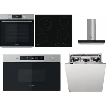 Set domácích spotřebičů WHIRLPOOL OMK58CU1SX + WHIRLPOOL AKT 8900 BA + WHIRLPOOL WHBS 62F LT K + WHIRLPOOL MBNA910X + WHIRLPOOL WIO 3O540 PELG