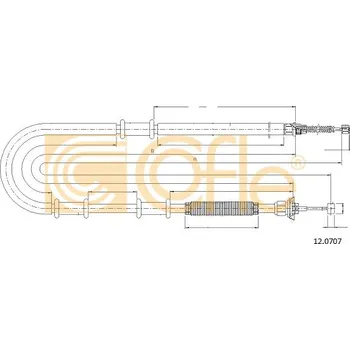 Lanko parkovací brzdy COFLE Tažné lanko, parkovací brzda 120707