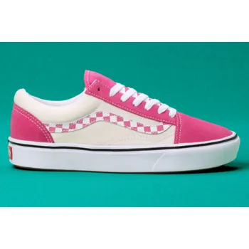 Dámské tenisky Boty Vans ComfyCush Old Skool (Sidestripe Check) carmine rose/true white 8 / 9,5