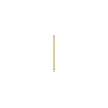 Lodes A-tube Nano Small cluster, zlaté závěsné svítidlo s čirým kabelem, 3W LED 2700K, 30cm