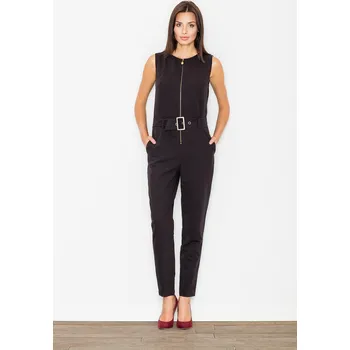 Dámský overall elegantní overal pohodlného a módního střihu M488 Barva: Černá, Velikost: M