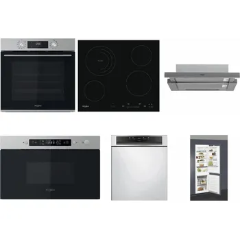Set domácích spotřebičů WHIRLPOOL OMK58CU1SX + WHIRLPOOL AKT 8900 BA + WHIRLPOOL AKR 749/1 IX + WHIRLPOOL MBNA910X + WHIRLPOOL WBC 3C34 PF X + WHIRLPOOL ART 66112