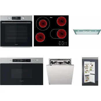 Set domácích spotřebičů WHIRLPOOL OMK58CU1SX + WHIRLPOOL AKT 8190/BA + WHIRLPOOL AKR 650/1 IX + WHIRLPOOL MBNA910X + WHIRLPOOL WIO 3T133 PLE + WHIRLPOOL ART 66112