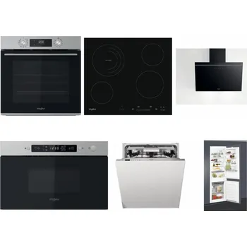 Set domácích spotřebičů WHIRLPOOL OMK58CU1SX + WHIRLPOOL AKT 8900 BA + WHIRLPOOL AKR 62F LT K + WHIRLPOOL MBNA910X + WHIRLPOOL WIO 3O540 PELG + WHIRLPOOL ART 65031