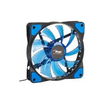 PC ventilátor Akyga ventilátor 120mm MOLEX 33 LED modrá dioda