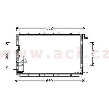 Sušič klimatizace -8/06 chladič klimatizace bez sušičky [590*413*17]