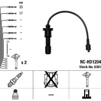Zapalovací kabel NGK Sada kabelů pro zapalování 6301