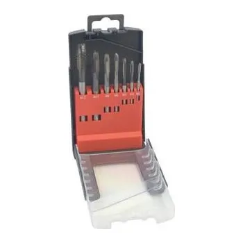 Závitořezný nástroj Bučovice Tools Sada závitníků M3-M12 7dílů PN8/1371(102) a 8/1376(105) s lamačem HSS - SZ102-7P