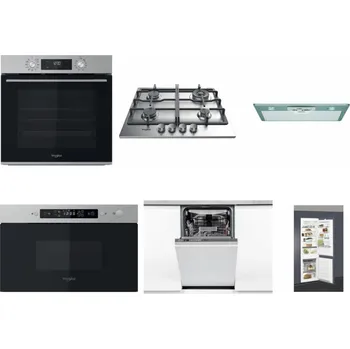 Set domácích spotřebičů WHIRLPOOL OMK58CU1SX + WHIRLPOOL TKRL 661 IX EU + WHIRLPOOL AKR 650/1 IX + WHIRLPOOL MBNA910X + WHIRLPOOL WSIO 3O34 PFE X + WHIRLPOOL ART 66112