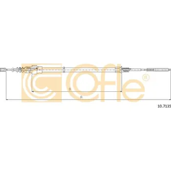 Lanko parkovací brzdy COFLE Tažné lanko, parkovací brzda 107135