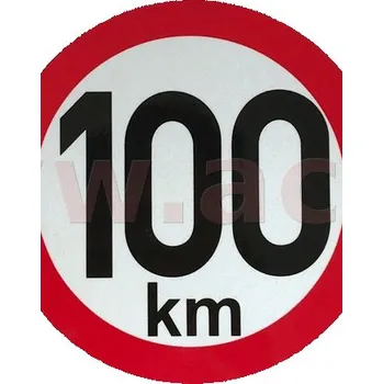 Příslušenství pro přívěs omezení rychlosti 100 km průměr odrazky 150 mm (pro přívěsy)