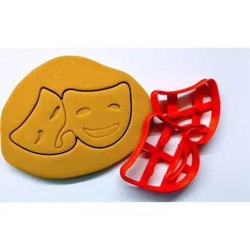 Dortová svíčka Divadelni masky - školní vykrajovátko