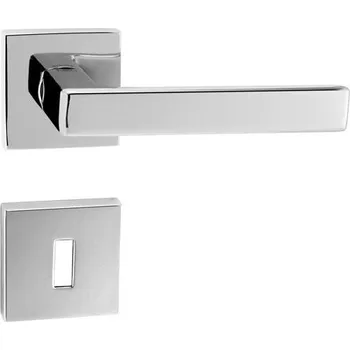 Dveřní kování TI - SONIA - HR 3095Q bez spodní rozety, klika/klika OC - ​​Chrom lesklý (03)