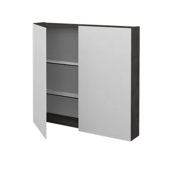 Koupelnový nábytek Dřevojas Dvoudveřová galerka PREMIUM GA2E 80 - D16 Beton tmavý