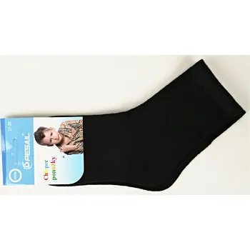 PESAIL Chlapecké bavlněné ponožky černé Velikost: 27- 30