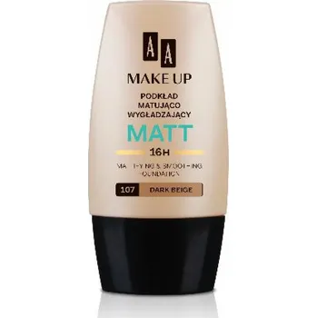 Make-up AA Make Up Matt matující a vyhlazující podkladová báze 107 Dark Beige 30 ml