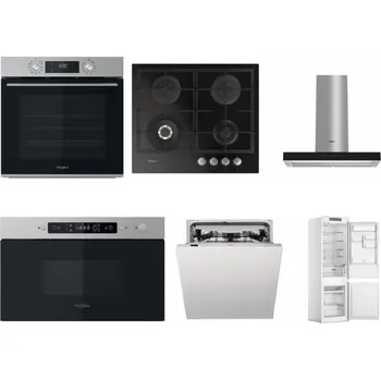 Set domácích spotřebičů WHIRLPOOL OMK58CU1SX + WHIRLPOOL GOFL 629/NB + WHIRLPOOL WHBS 62F LT K + WHIRLPOOL MBNA910X + WHIRLPOOL WIC 3C33 PFE + WHIRLPOOL WHC18 T311