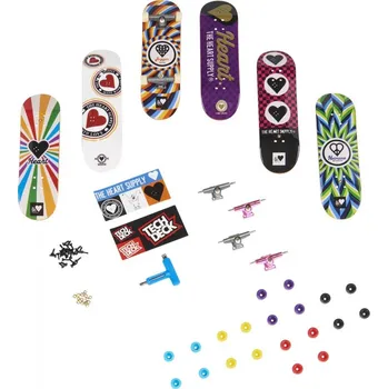 fingerboard Tech Deck Skateshop 6ks s příslušenstvím The Heart Supply